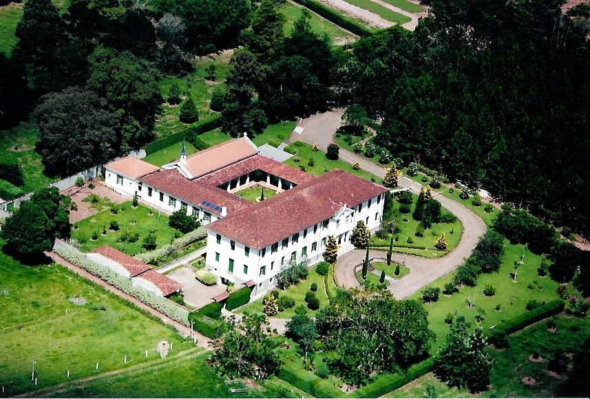 Vista aérea da Abadia